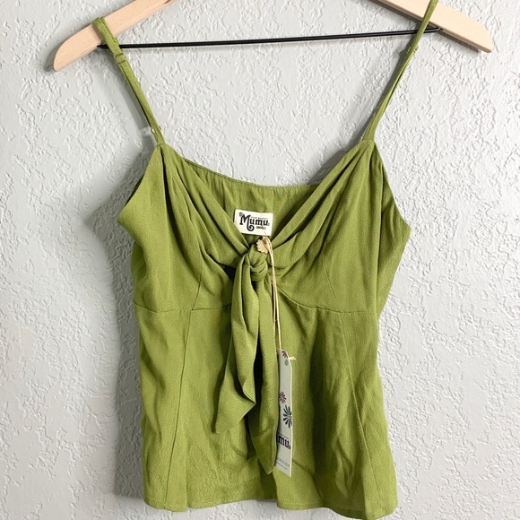 Show Me Your MuMu Tops - NWT show me your mumu green tank top